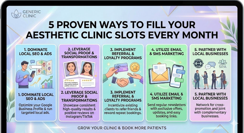 Aesthetic Clinic Slots Every Month